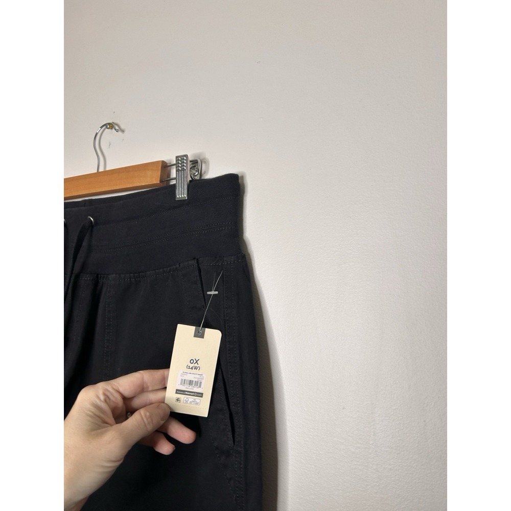 Terra & Sky Black Pocket Short Women's Pull On Drawstring Size 0X 14W NEW NWT - Picture 4 of 10
